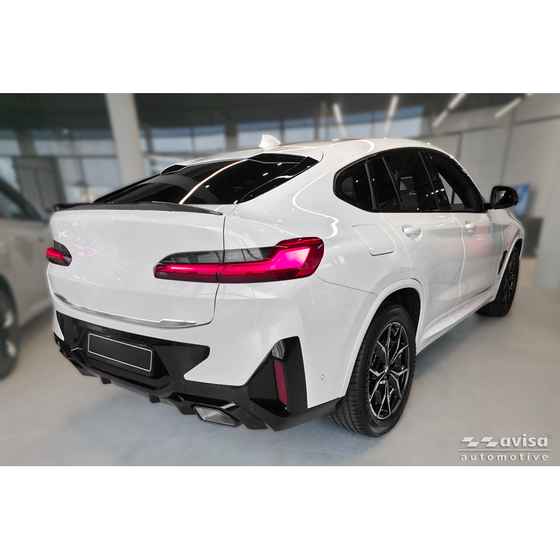 Avisa Brushed Stainless Steel Trunk Tailgate Trim Cover  BMW X4 II (G02) M-Sport Facelift 2021-