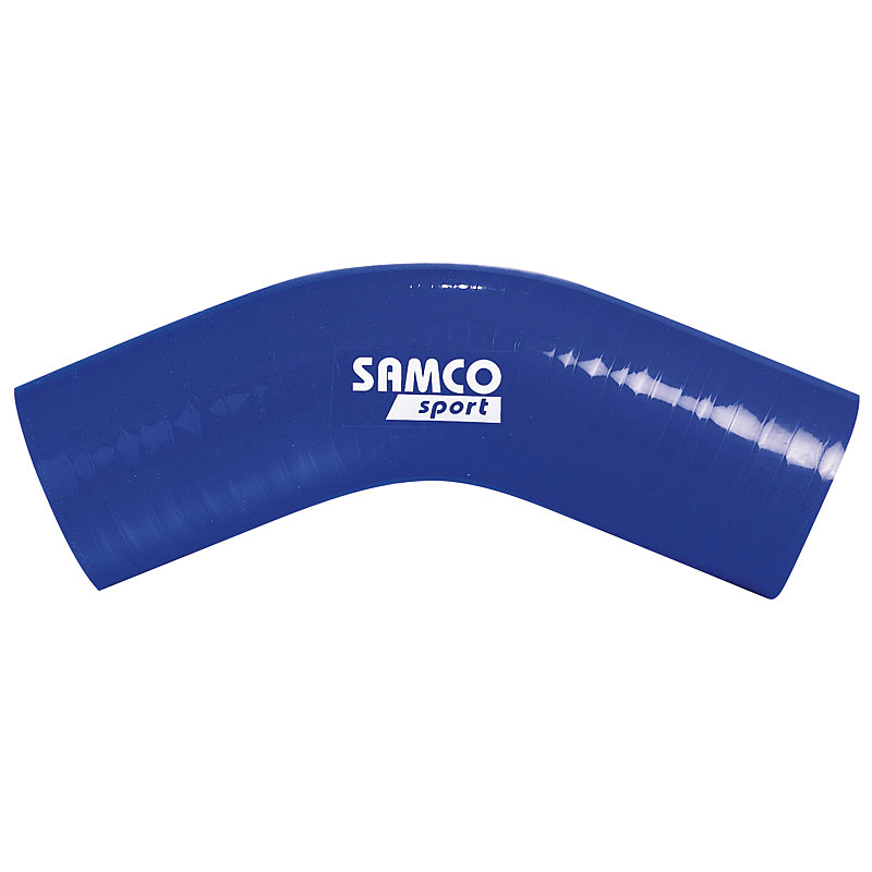 Samco Silicon hose 45 degree elbow - Length 102mm - Ø28mm - Blue