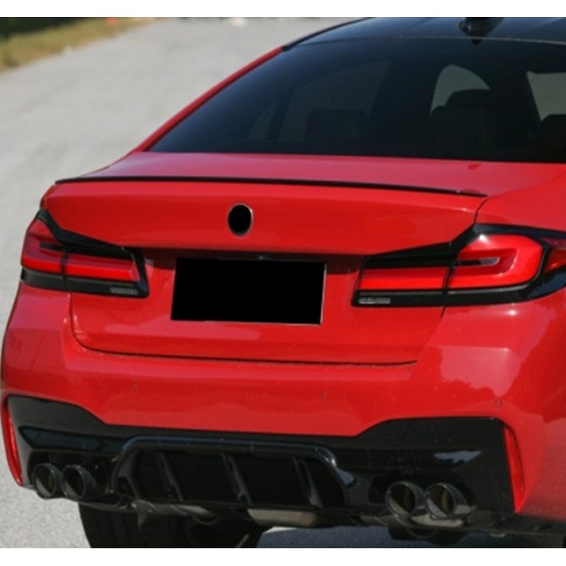Rear spoiler  BMW 5-Series G30 Sedan 2016-2023 (ABS Glossy Black)