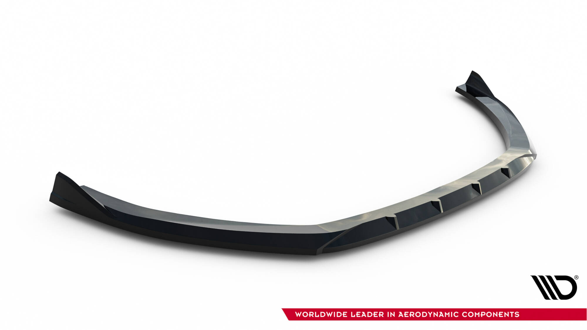 Voorspoiler passend voor Audi A3 Sedan 8V Facelift Maxton Glanzend zwart