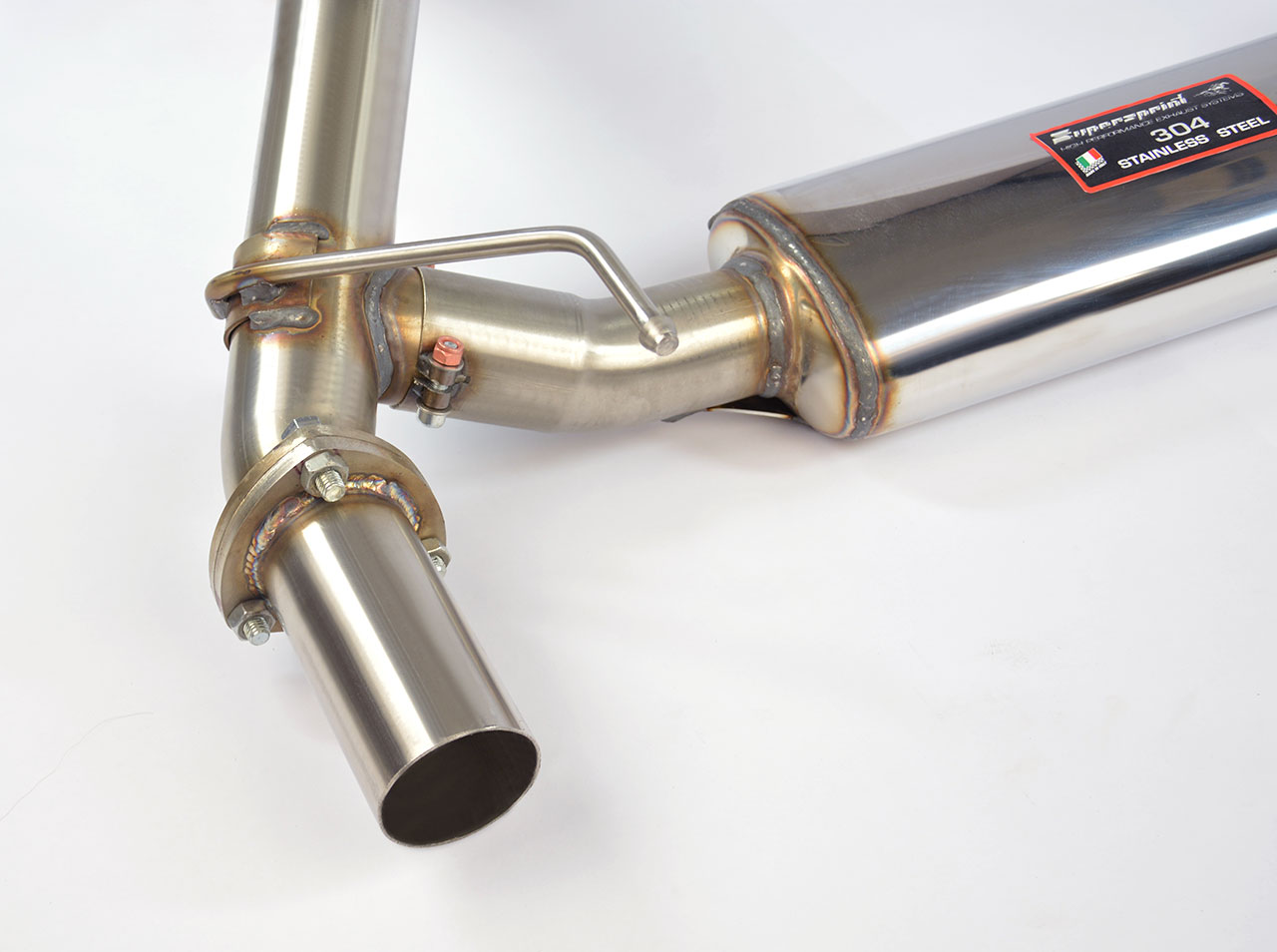 595 ABARTH 1.4T "Trofeo Edition" (140 Hp) (Ø65 with valve) 2015 Rear exhaust right - left