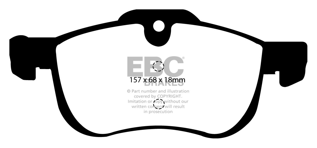 EBC Brakes MG ZT 2.0 TD 2002-2005 Remblokken voorzijde