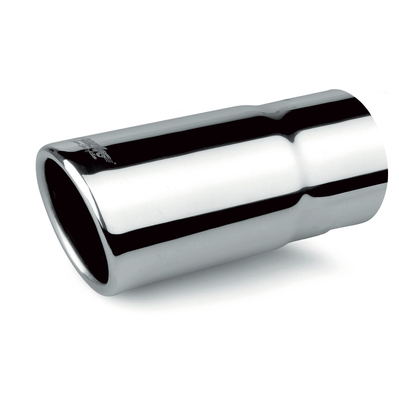 Simoni Racing Exhaust Tip Round/Slanting Inox - Ø63xL140mm - Installation ->58mm
