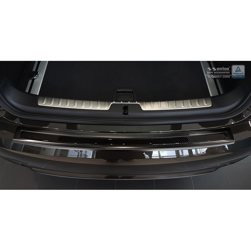 Stainless Steel Rear bumper protector 'Deluxe'  BMW X6 F16 2014-2019
Black/Black Carbon  excl. M-Package