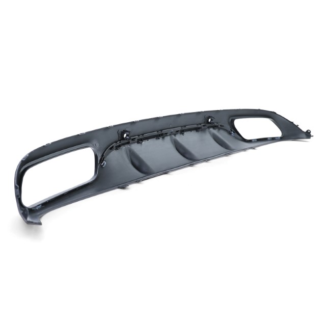 Diffuser passend voor Mercedes C205 A205 Coupe / Cabrio 15-19 C63 Design Chroom