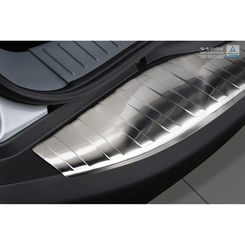 Stainless Steel Rear bumper protector  Ford S-Max 2006-2015 'Ribs'