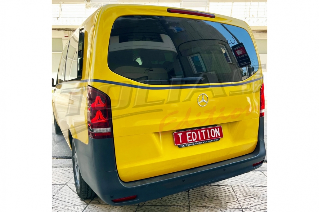 Full LED Taillights Smoke suitable for Mercedes V-Class W447 (2014-2019) Single Rear Door with Dynamic Sequential Turning Lights
