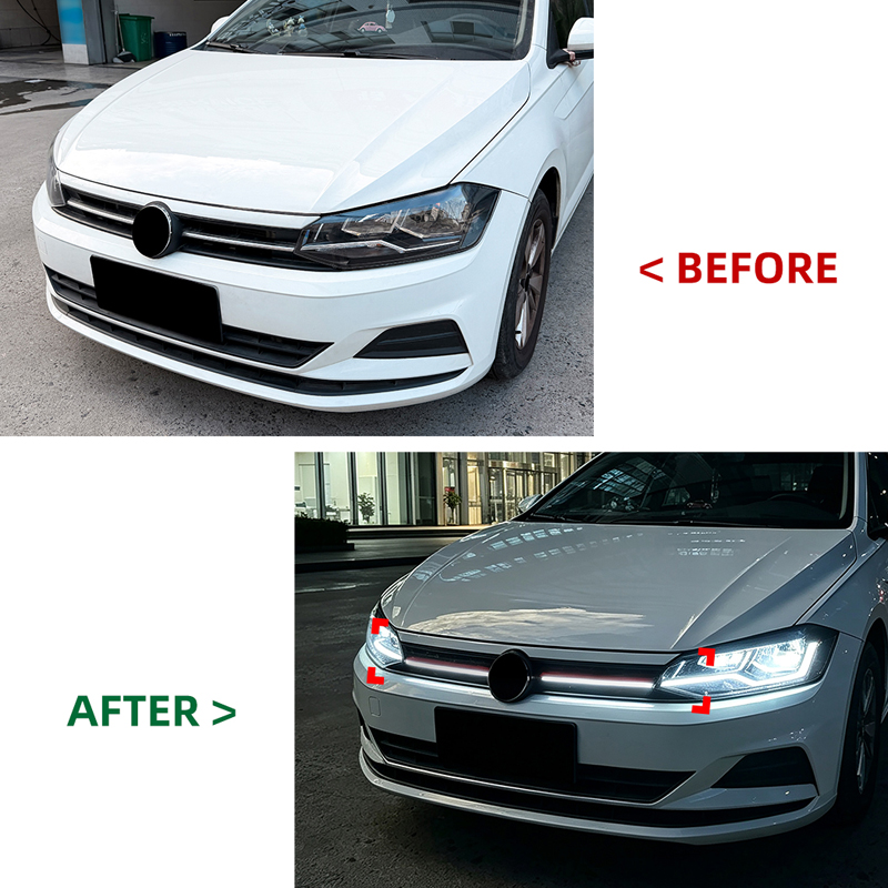 GTi-Look Grill with LED-Strip  Volkswagen Polo VI (AW1) 2017-2021
