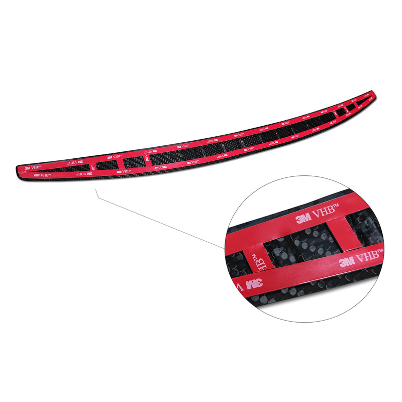Real 3D Carbon Rear bumper protector  Mercedes C-Class Sedan W206 2021- 'Ribs'