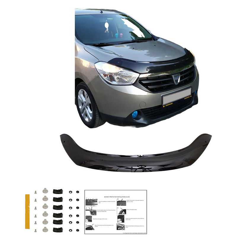 Bonnet Protector  Dacia Lodgy/Dokker 1st Gen. 2012-2020 - Gloss black