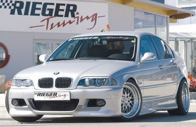 Frontbumper M3 look BMW E46 sedan/touring Rieger met gaatjes