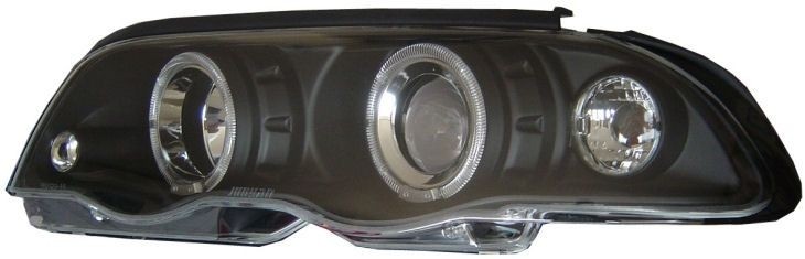 Headlights BMW E46 sedan 98-01 Angel Eyes Black