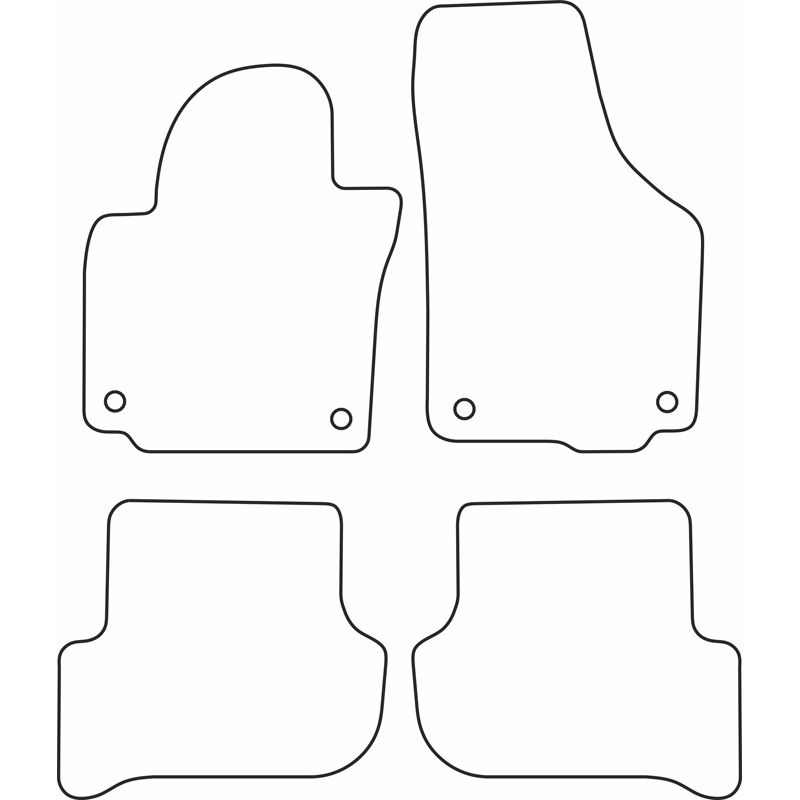 Set car mats  Skoda Yeti 2009-2013