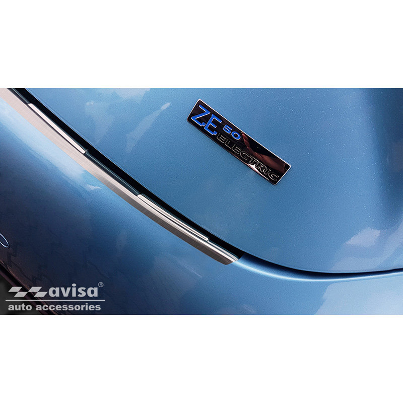 Stainless Steel Rear bumper protector  Renault Zoe II 2019- 'Ribs'