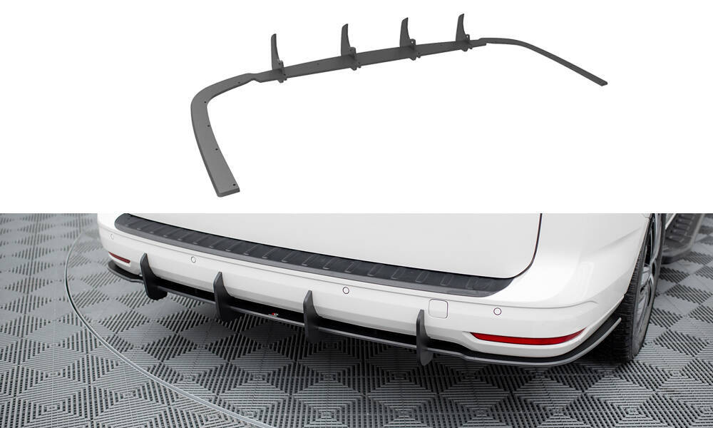 Diffuser passend voor VW Caddy MK5 Maxton  Zwart