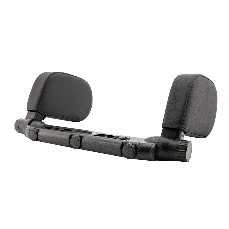 Premium Universal Adjustable Travel Head Rest - Anthracite Synthetic Leather