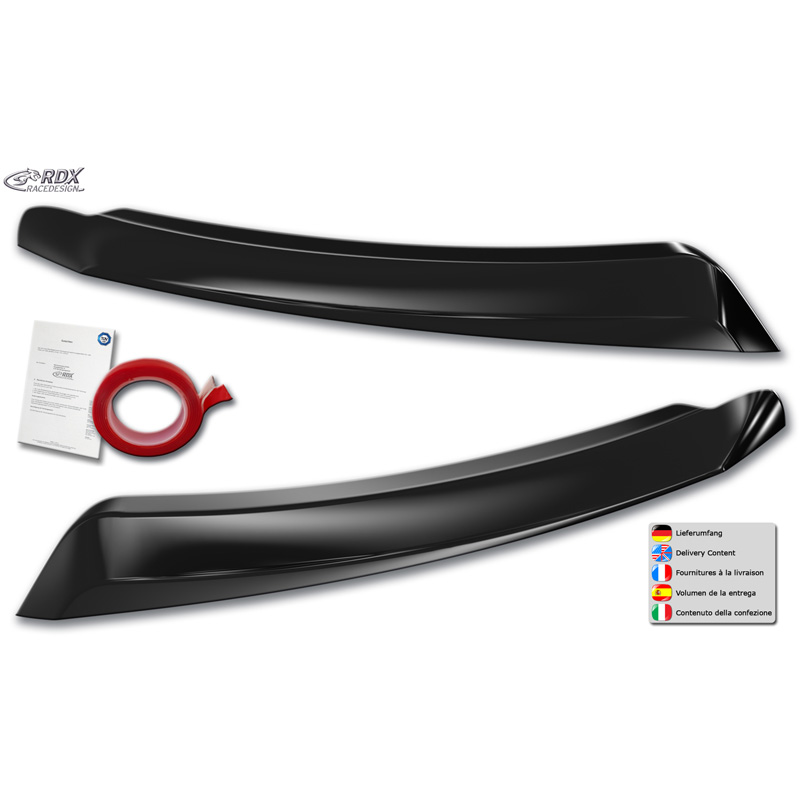 RDX Head light spoilers  Dacia Duster II 2018-2024 (ABS Gloss Black)
