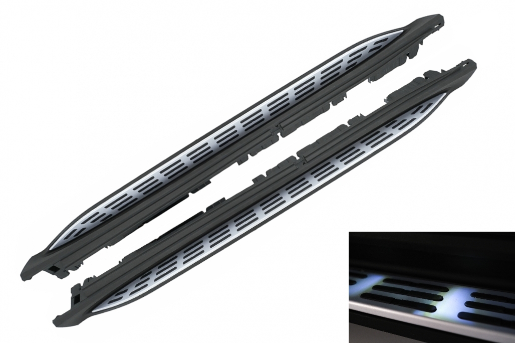 Sidesteps Treeplanken passend voor Mercedes GLS X167 met LED