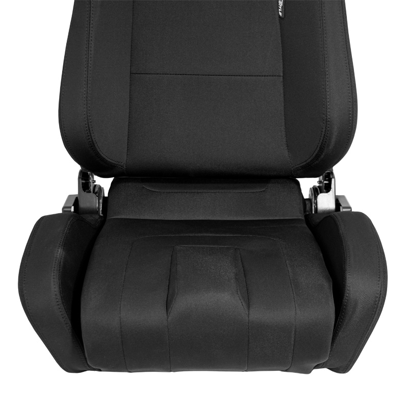 Sport seat 'RS6-II' - Black Fabrics - Dual-side reclinable back-rest - incl. slides