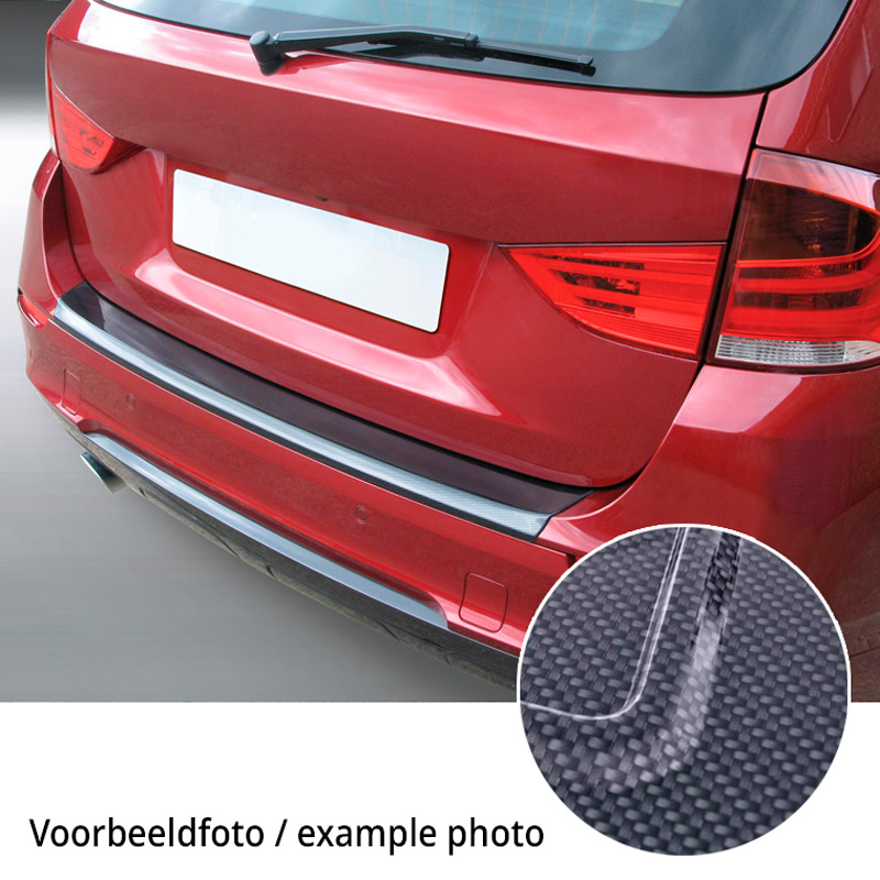 ABS Rear bumper protector  Audi A6 Avant 9/2014-8/2018 (excl. Allroad/S6/RS6) Carbon Look