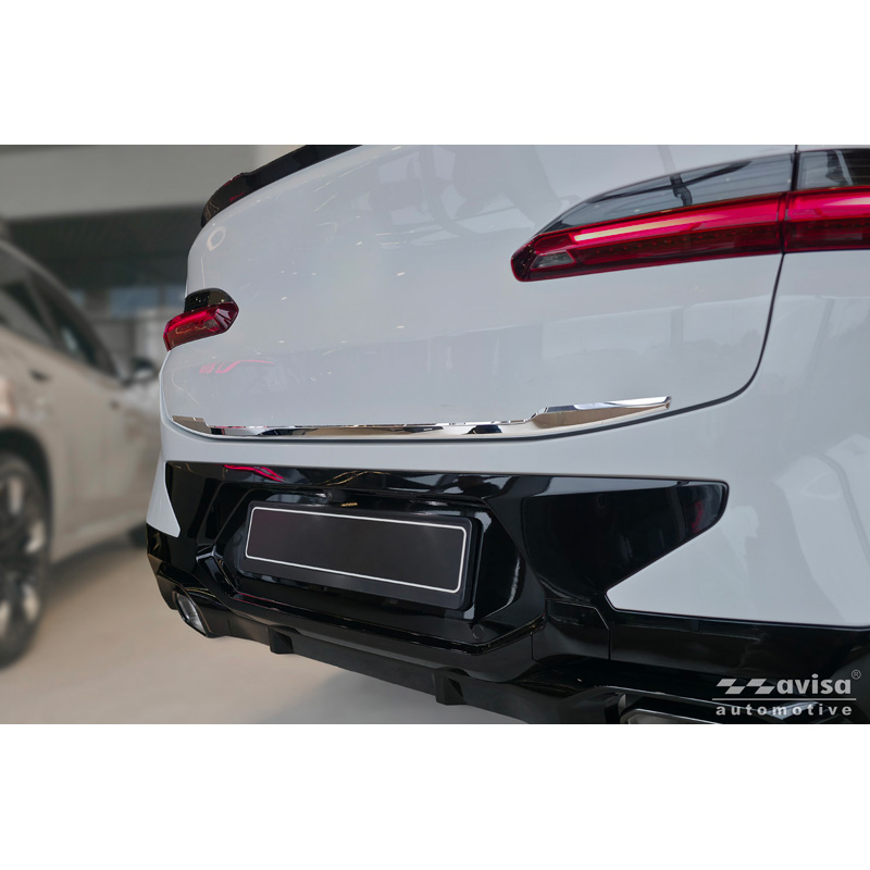 Avisa Chrome Stainless Steel Trunk Tailgate Trim Cover  BMW X4 II (G02) M-Sport Facelift 2021-