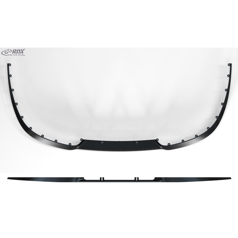 RDX Universal Cup 2.0 Front spoiler lip - Flexible - Black (PU)