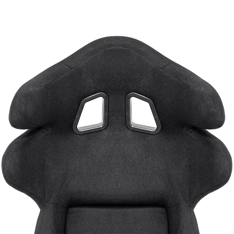 Sport seat 'JJ' - Black - Non-reclinable fibreglass back-rest - incl. slides