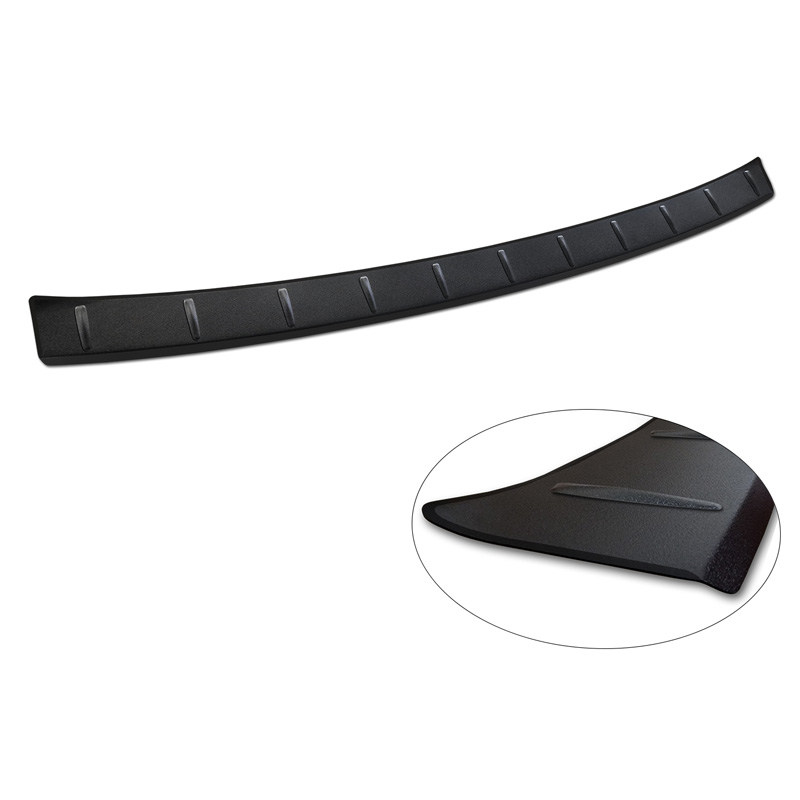 Matt Black Stainless Steel Rear bumper protector  MG 5 SW (EV) 2022- 'Ribs'