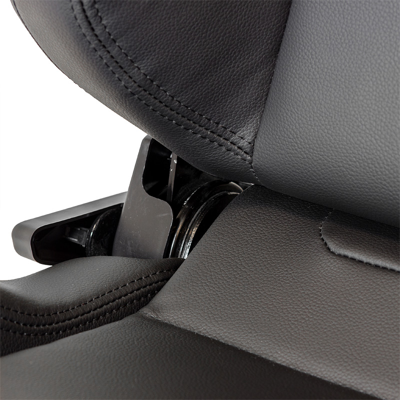 Sport seat 'RS6-II' - Matt-Black Synthetic leather - Dual-side reclinable back-rest - incl. slides