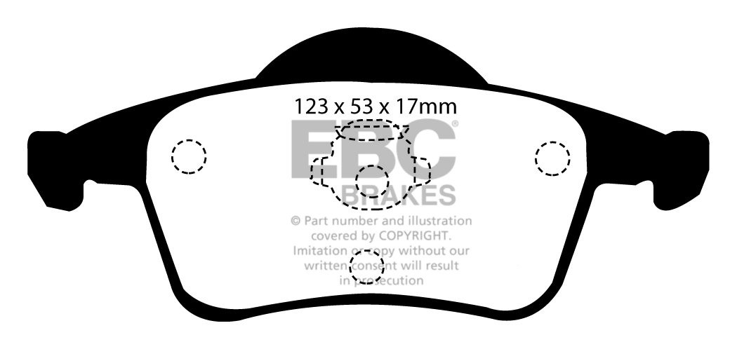 EBC Brakes VOLVO Cross Country 2.4 Turbo 2001-2002 Remblokken ac