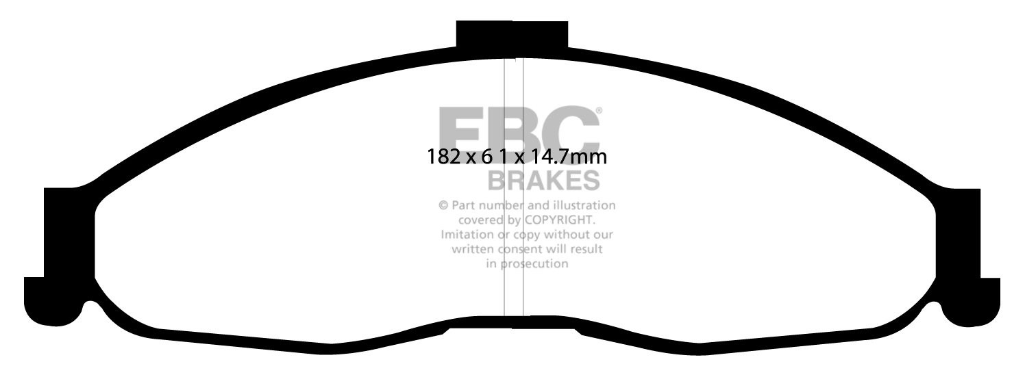 EBC Brakes CHEVROLET Camaro 3.8 98-2002 Remblokken voorzijde