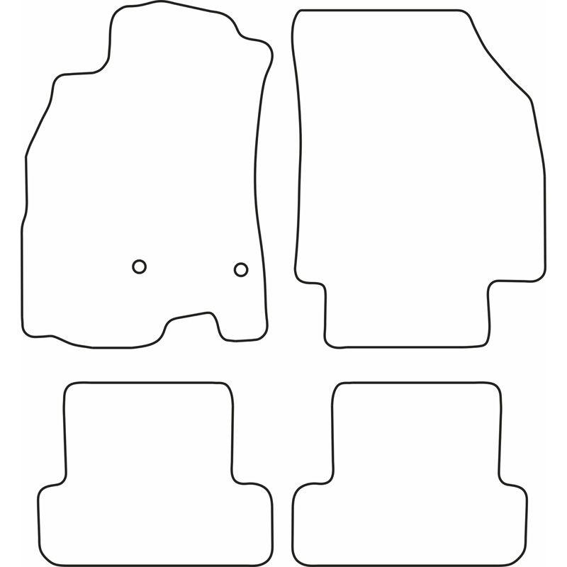 Set car mats  Renault Megane III 'Bose' 2011-2015
