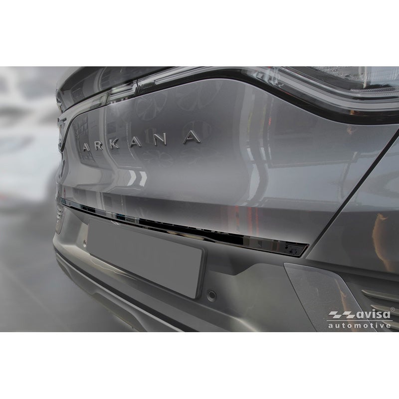 Avisa Black Chrome Stainless Steel Tailgate Trim  Renault Arkana 2020-