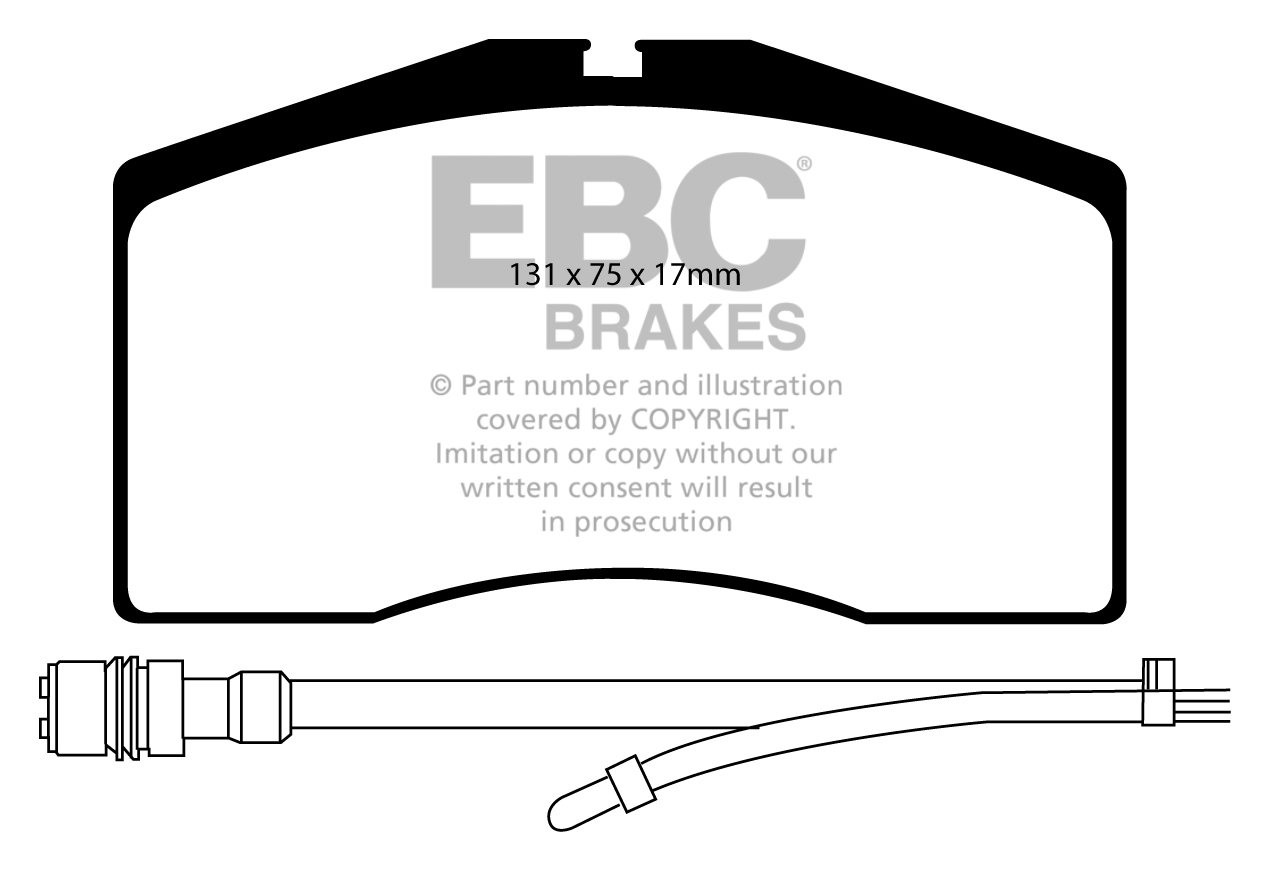 EBC Brakes PORSCHE 911 (993) 3.8 Carrera RS 4 95-97 Remblokken v