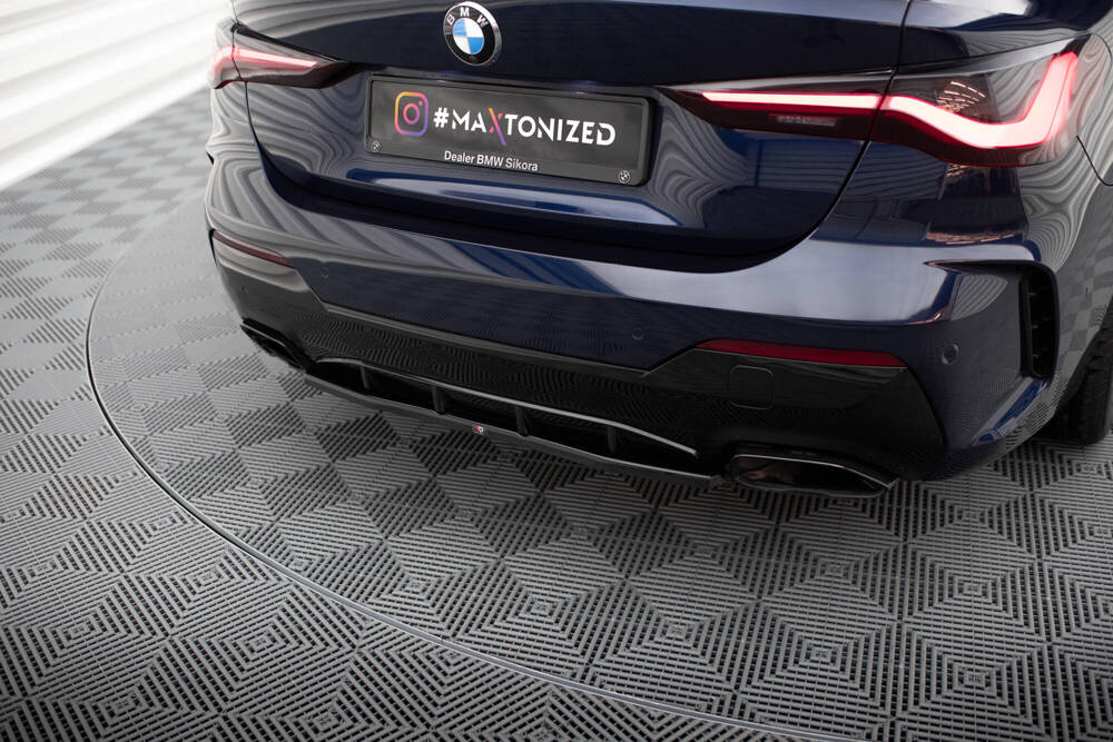 Diffuser passend voor BMW 4 Serie M440i G22 Maxton Glans Zwart