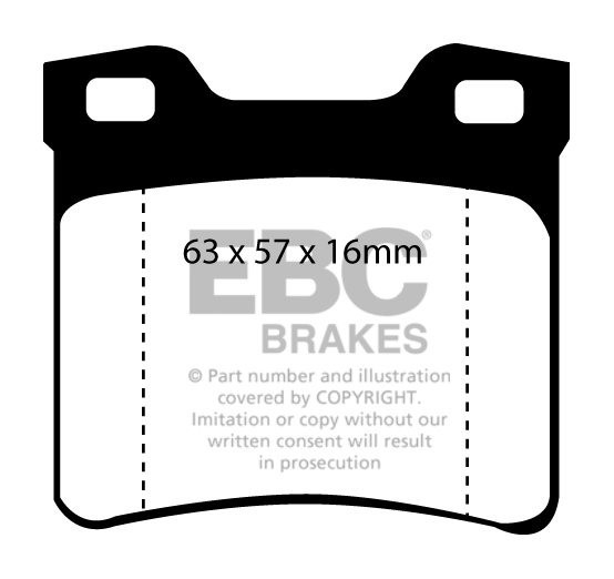 EBC Brakes PEUGEOT 406 1.8 16v 2000-2004 Remblokken achterzijde