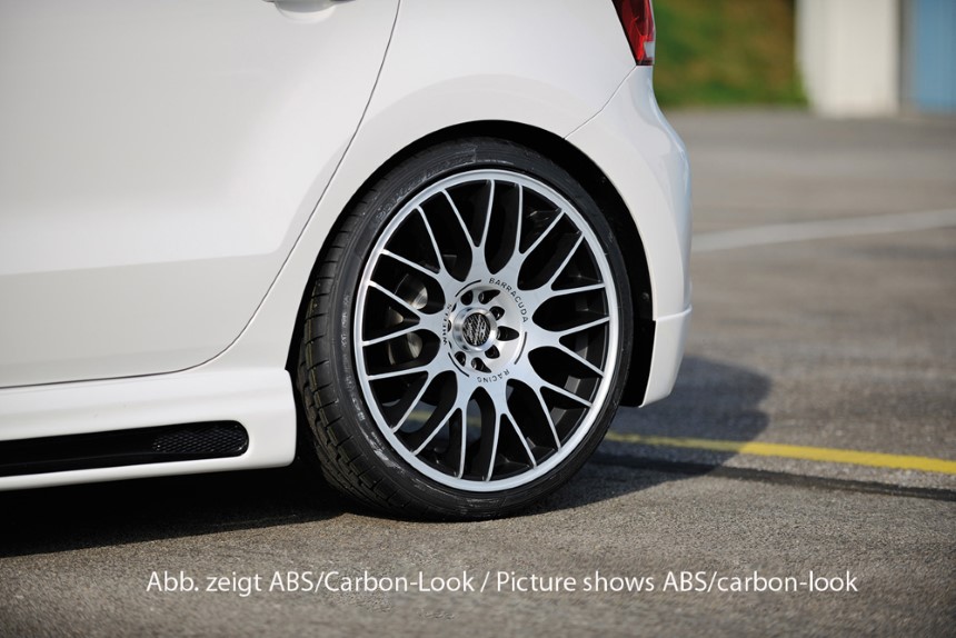 Zijskirts passend voor VW Polo 6 GTI (6R) Rieger met uitsparing