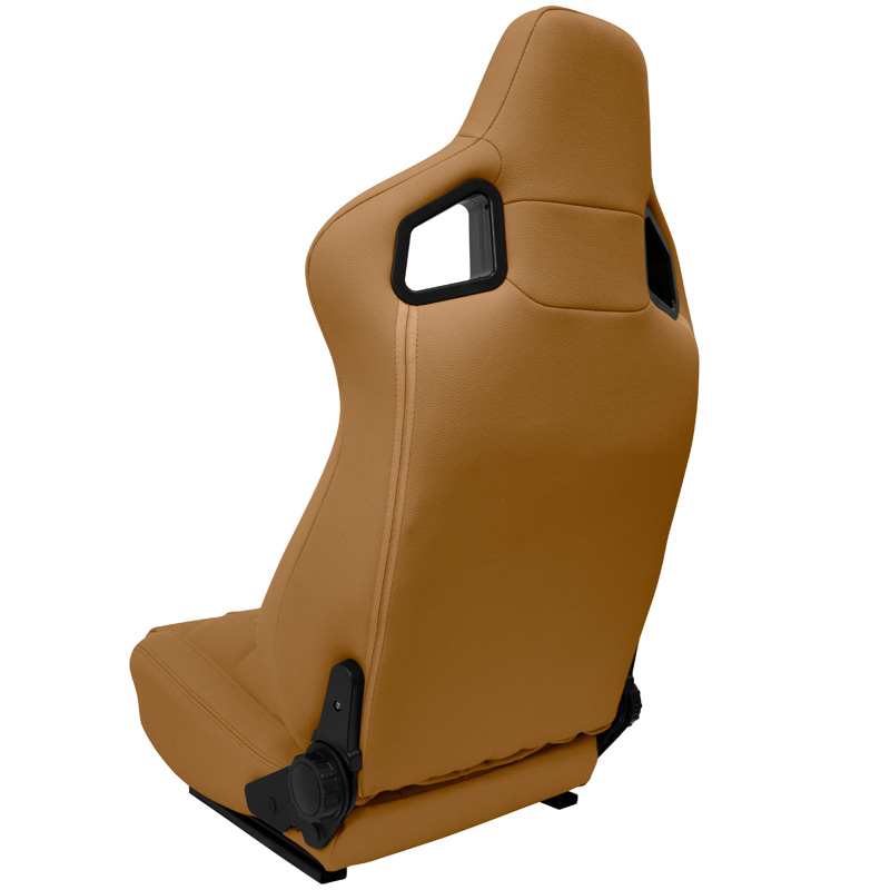 Sport seat 'GK' - Beige Synthetic leather - Dual-side reclinable back-rest - incl. slides