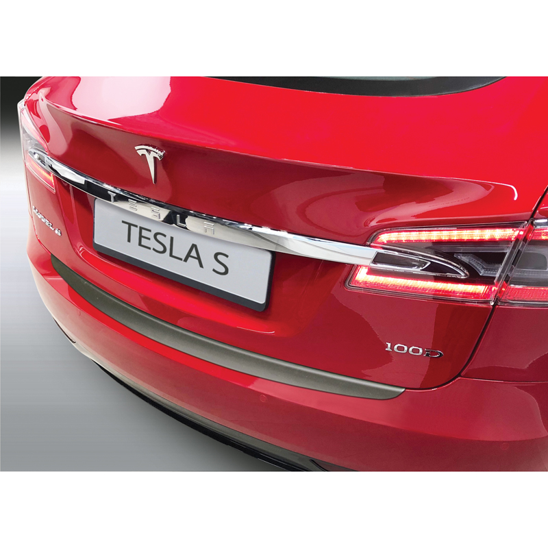 ABS Rear bumper protector  Tesla Model S 2012- Black