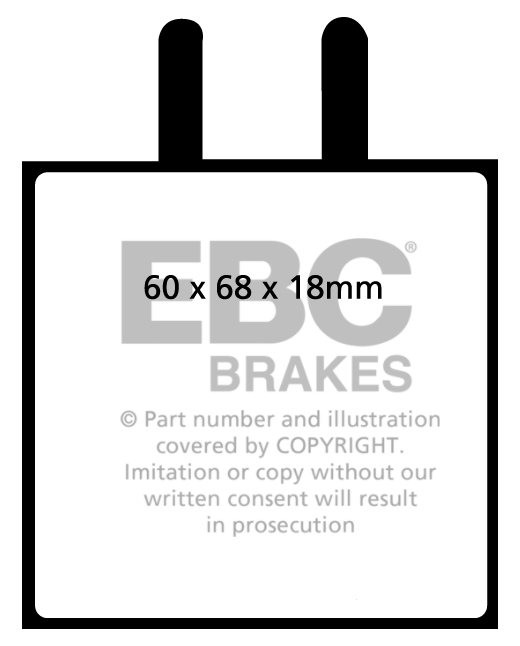 EBC Brakes ASTON MARTIN DB4 GT 3.7 60-63 Remblokken voorzijde
