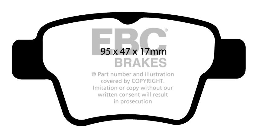 EBC Brakes PEUGEOT 307 CC 2.0 (180) 2004-2006 Remblokken achterz