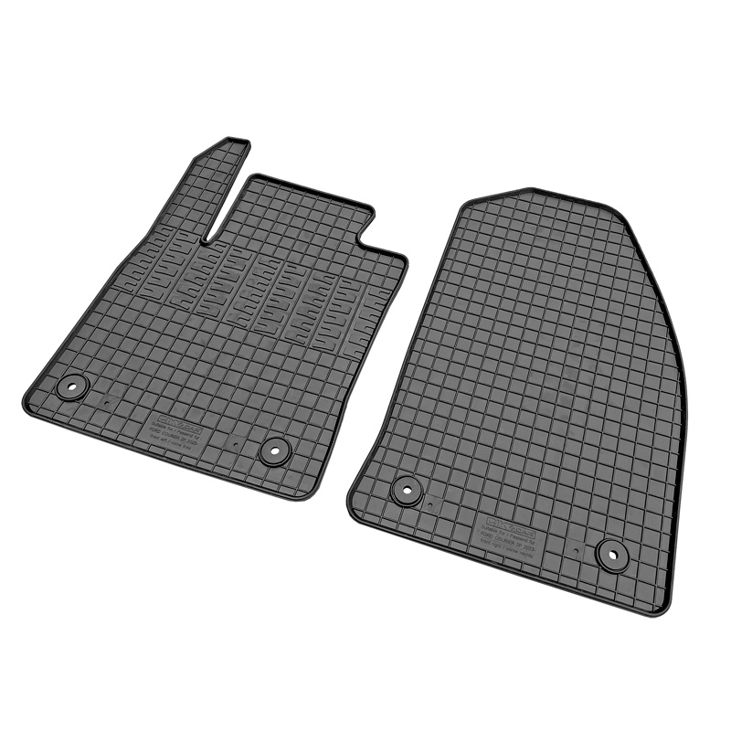 Rubber car mats set  Ford Transit Courier 2023- (2-pieces + fixing system)