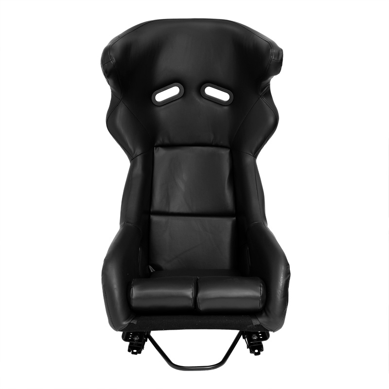 Sport seat 'FS' - Black Synthetic leather - Non-reclinable fibreglass back-rest - incl. slides