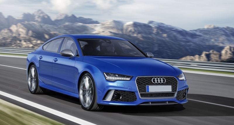Voorbumper passend voor Audi A7 RS7 15-19 Look incl. grillen