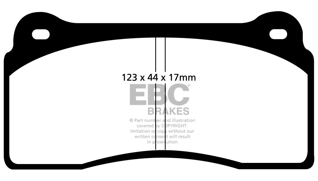 EBC Brakes AUDI R8  5.2 2009-.. Remblokken achterzijde