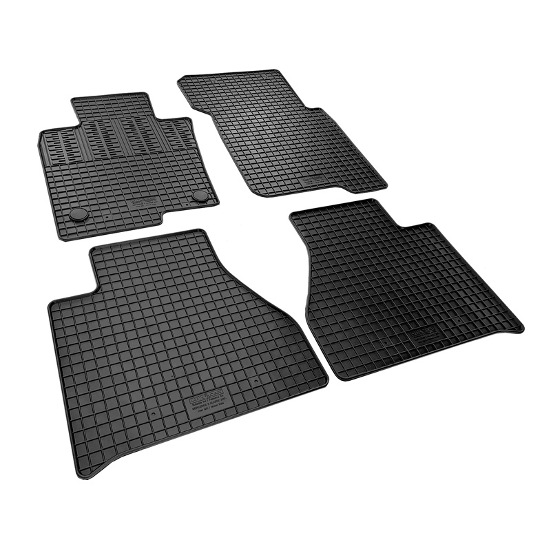Rubber car mats set  Mercedes X-Class (W470) 2017-2020 (4-pieces + fixing system)