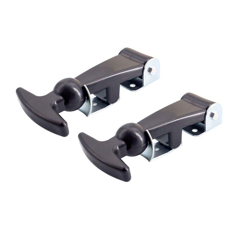 Simoni Racing Universal Bonnet Hooks Type 6 - Silver/Black - Quick Release