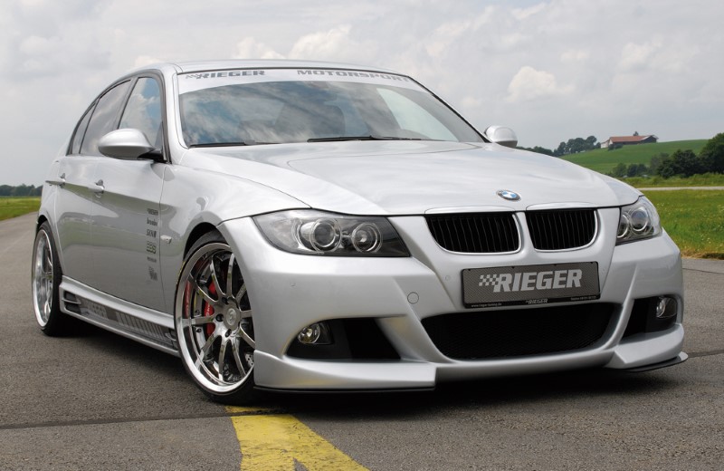 Frontbumper BMW E90 met ABE met uitsparing voor pdc Rieger