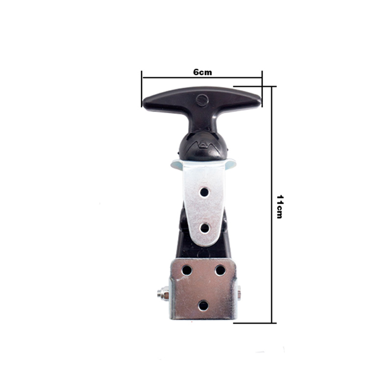 Simoni Racing Universal Bonnet Hooks Type 6 - Silver/Black - Quick Release