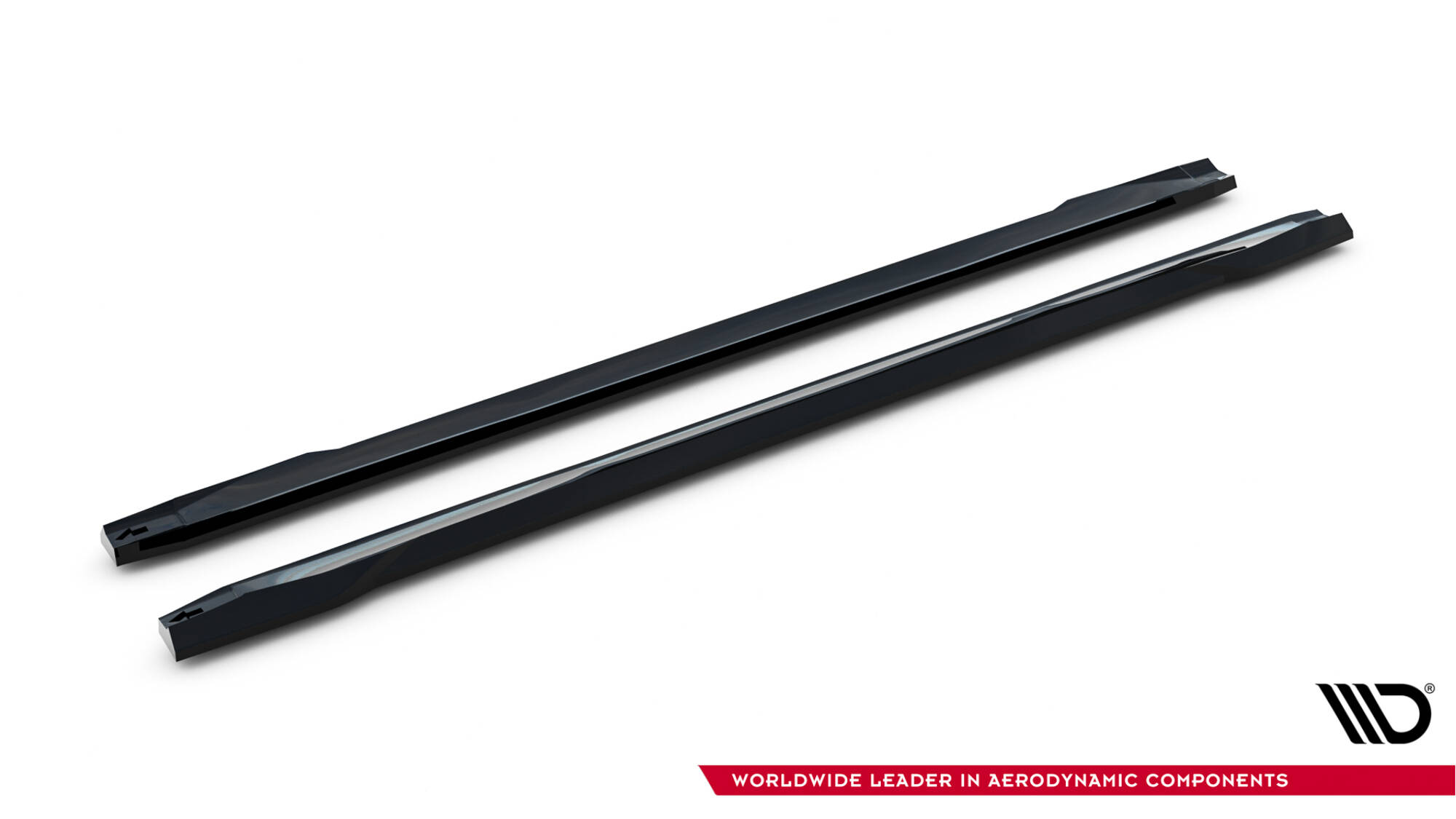 Zijskirts passend voor Mercedes-Benz GLA 45 AMG Off-roader X156 Maxton Glanzend zwart